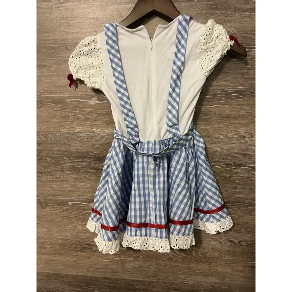 Wizard of Oz Dorothy Dress Child’s Small Costume Homemade Halloween Sz 3T